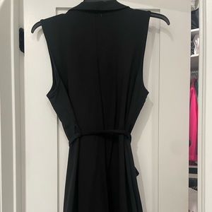 Black wrap dress